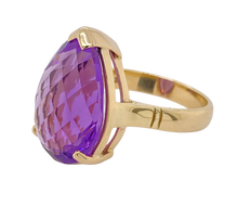 Load image into Gallery viewer, 9Ct Yellow Gold Amethyst Ring. GA-323
