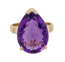 Load image into Gallery viewer, 9Ct Yellow Gold Amethyst Ring. GA-323
