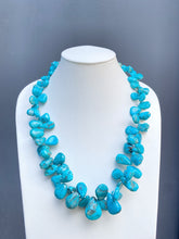 Load image into Gallery viewer, Sterling Silver Turquoise Beaded Necklace. J244
