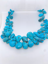 Load image into Gallery viewer, Sterling Silver Turquoise Beaded Necklace. J244
