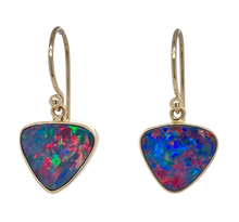 Load image into Gallery viewer, 9Ct Yellow Gold Opal Earrings. GA-340
