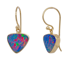 Load image into Gallery viewer, 9Ct Yellow Gold Opal Earrings. GA-340
