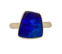 Load image into Gallery viewer, 9Ct Yellow Gold Boulder Opal Ring. GA-339
