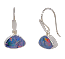 Load image into Gallery viewer, Sterling Silver Opal Earrings. GA-345
