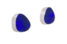 Load image into Gallery viewer, Sterling Silver Opal Stud Earrings. GA-349
