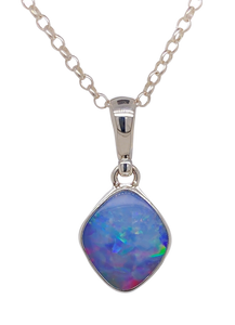 Sterling Silver Opal Pendant. GA-354