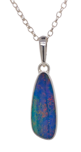 Sterling Silver Opal Pendant. GA-353