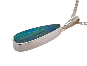 Sterling Silver Opal Pendant. GA-353