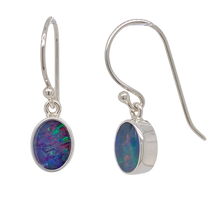 Load image into Gallery viewer, Sterling Silver Opal Earrings. GA-347
