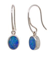 Load image into Gallery viewer, Sterling Silver Opal Earrings. GA-346
