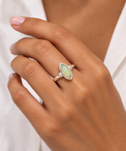 Load image into Gallery viewer, Sterling Silver Solid White Opal Ring. GA-548
