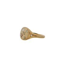 Load image into Gallery viewer, 9ct Yellow Gold Diamond Signet Ring. MM2828
