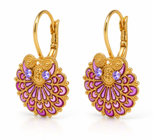 Load image into Gallery viewer, Au bout des Rêves Gillie Violet Earrings. 18022D-04
