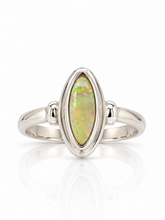 Load image into Gallery viewer, Sterling Silver Solid White Opal Ring. GA-548
