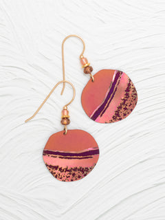 Holly Yashi Peach Sunset 'Rip Tide' Earrings. 23108