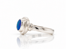Load image into Gallery viewer, Sterling Silver Solid Black Opal Ring. GA-550
