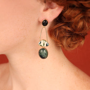 Taratata Olive Stud Earrings. 02919-20M