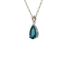 Load image into Gallery viewer, Sterling Silver London Blue Topaz Pendant. YS31
