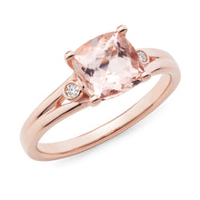 Load image into Gallery viewer, 9ct Gold Classic Cushion Cut Gemstone and Diamond Ring M.662
