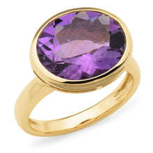 Load image into Gallery viewer, 9Ct Yellow Gold Amethyst Ring. M.828
