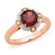 Load image into Gallery viewer, 9ct Gold Classic Coloured Gem and Diamond Ring M.831
