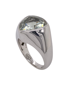 Sterling Silver Prasiolite Ring. HIM48