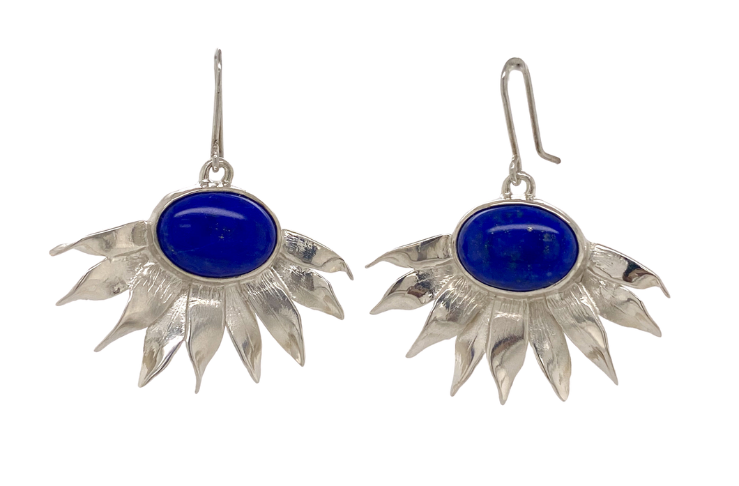 Sterling Silver and Gemstone Shasta Earrings J227