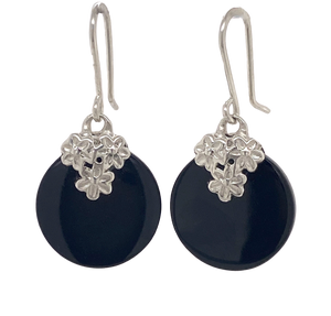 Sterling Silver and Gemstone Bouquet Cap Earringss J225