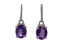 Load image into Gallery viewer, Sterling Silver and Gemstone Empress Earrings (large) J331B
