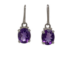 Sterling Silver and Gemstone Empress Earrings (large) J331B