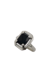 Load image into Gallery viewer, Sterling Silver and Gemstone Step Ring J481
