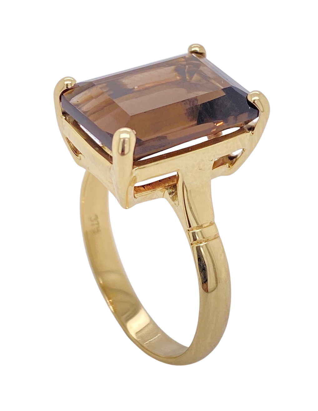 Antique smoky best sale quartz ring