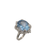Load image into Gallery viewer, Sterling Silver and Gemstone Victorian Ring J385

