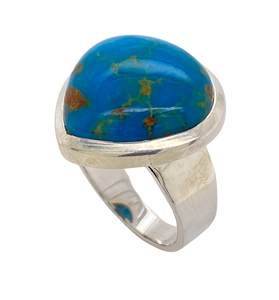 Sterling Silver Turquoise Ring. HIM86