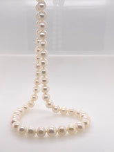 Load image into Gallery viewer, Cultured White Round Pearl Strand PF8
