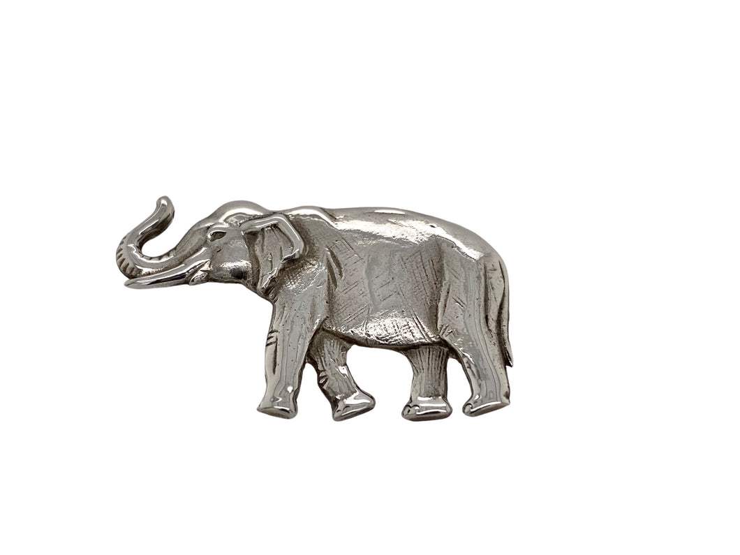 Sterling Silver Elephant Brooch J160