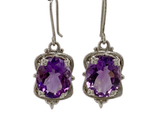 Load image into Gallery viewer, Sterling Silver and Gemstone &#39;Victorian&#39; Earrings. (short) J359S

