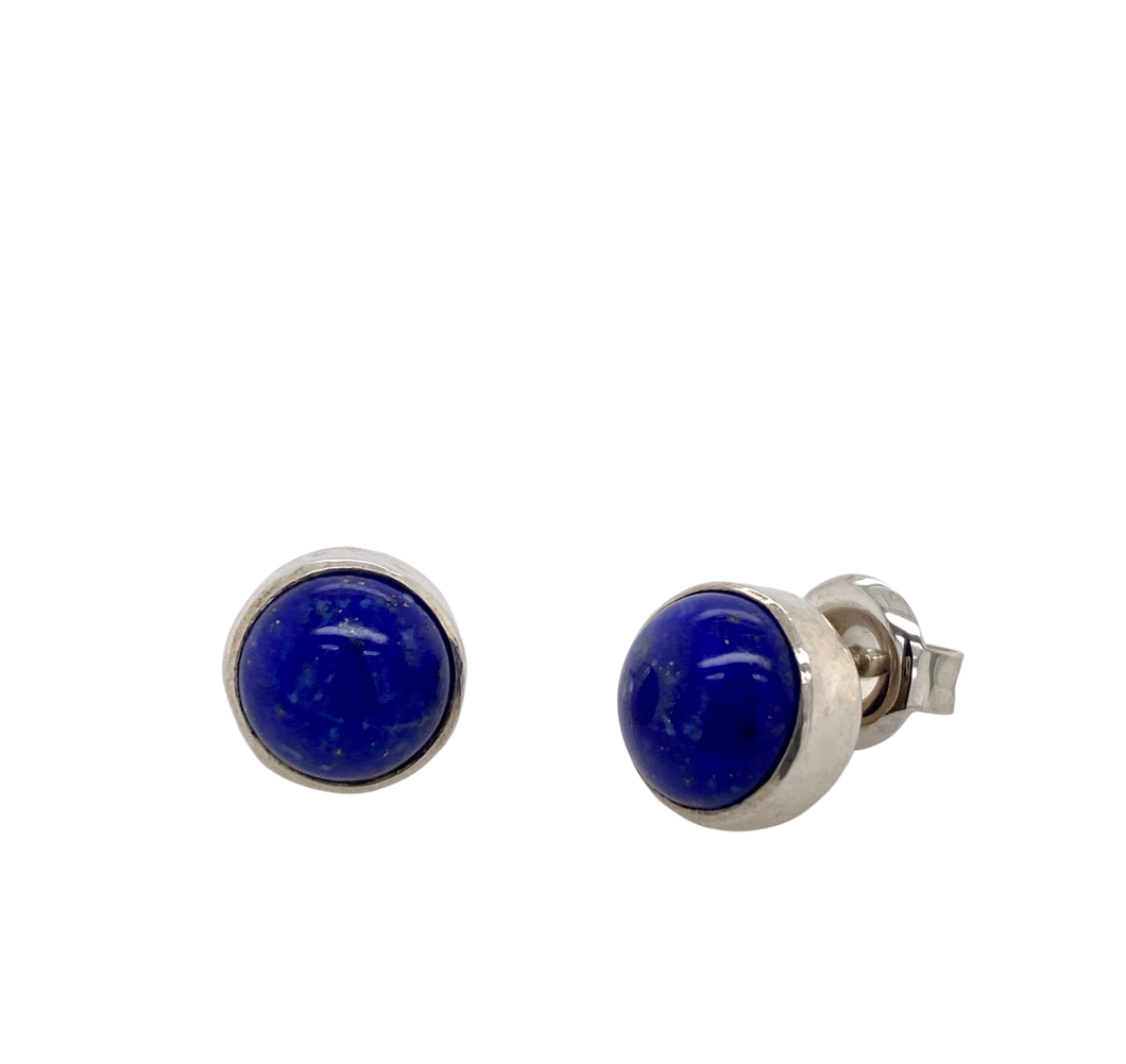 Sterling Silver and Gemstone Coco Studs J125