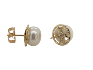 9ct Gold and Pearl Jupiter Studs J126