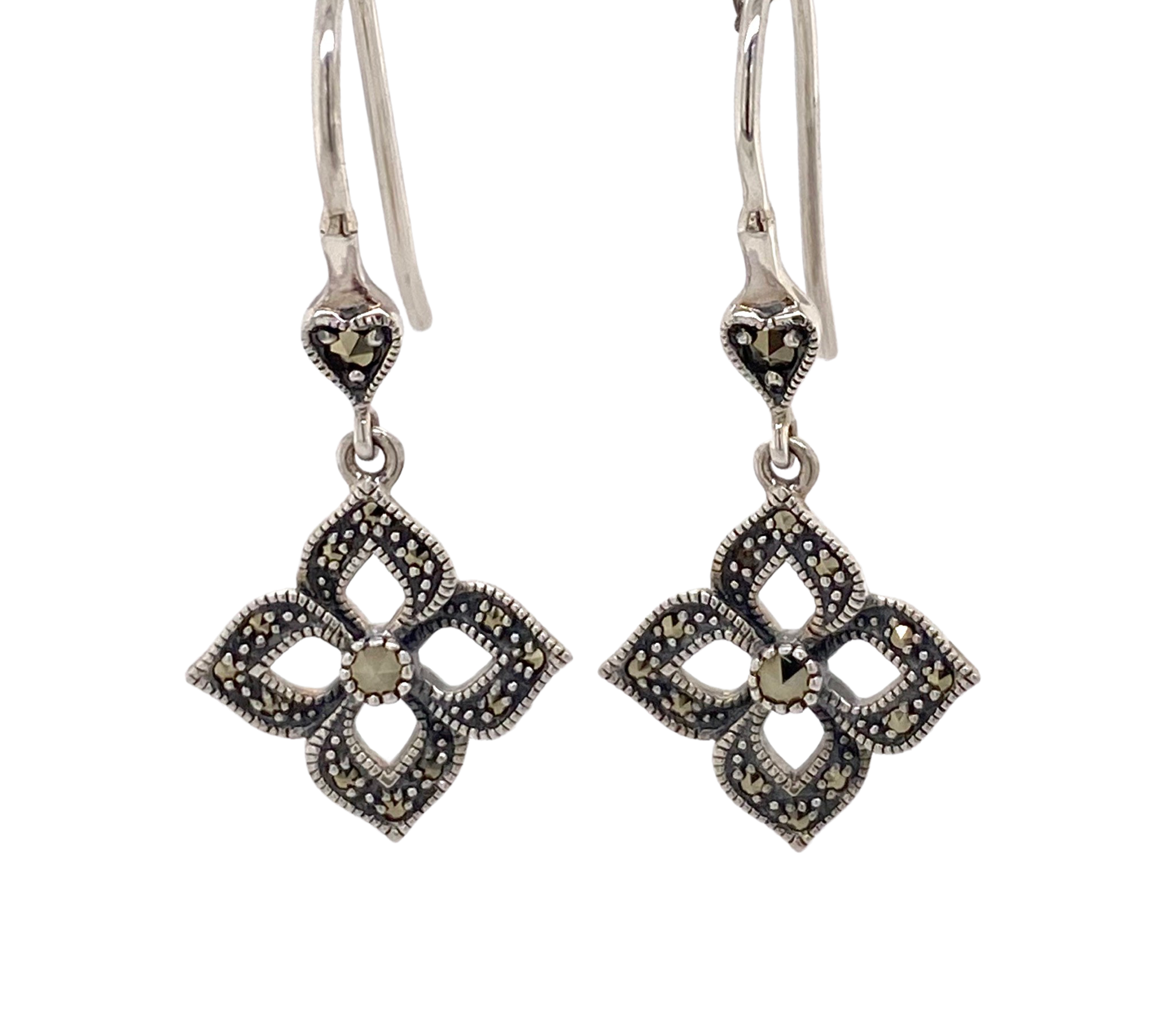 Sterling Silver Marcasite Earrings AM43 247