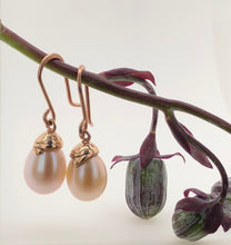 Load image into Gallery viewer, 9ct Gold Pearl Victory Earrings J396

