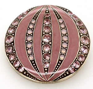 Au Bout Des Reves 'Tour Du Monde' Pink French Enamel Brooch 06161-52