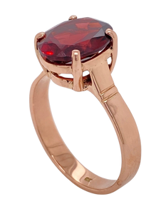 9ct Rose Gold Garnet Ring. GA-204