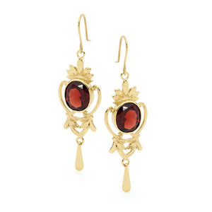 9ct Gold and Gemstone Orpheus Earrings J183