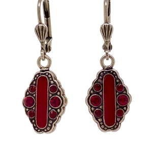 Au Bout Des Reves Red French Enamel Earrings 17059-53