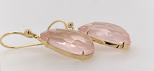 Load image into Gallery viewer, Elegant 9ct Yellow Gold Rose Quartz Earrings
