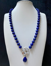 Load image into Gallery viewer, Sterling Silver Lapis Lazuli Manda Ivy Necklace.
