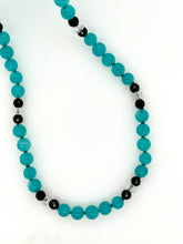 Load image into Gallery viewer, Sterling Amazonite, Tourmaline and Quartz Necklace
