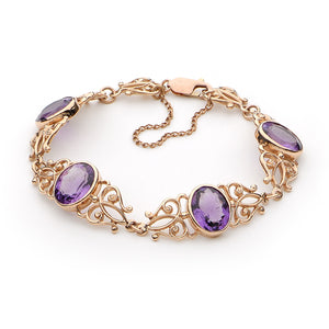9ct Gold Lace Bracelet J345